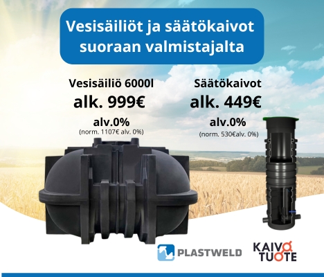 Vesisäiliöt syystarjouksesssa!